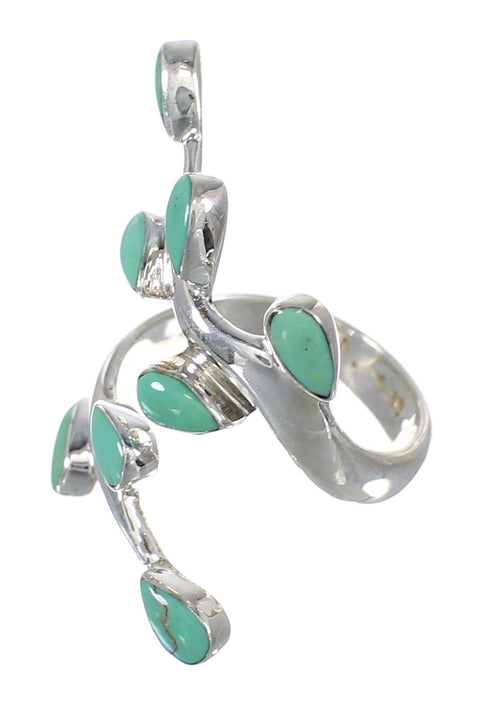 Turquoise Southwest Sterling Silver Jewelry Ring Size 6-1/4 VX62578